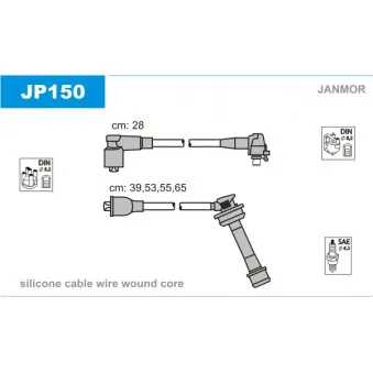 Kit de câbles d'allumage JANMOR JP150
