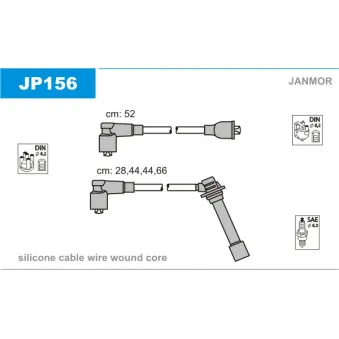 Kit de câbles d'allumage JANMOR JP156