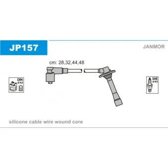 Kit de câbles d'allumage JANMOR JP157