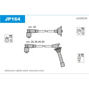 Kit de câbles d'allumage JANMOR JP164