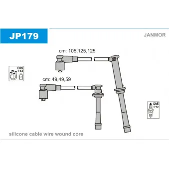 Kit de câbles d'allumage JANMOR JP179