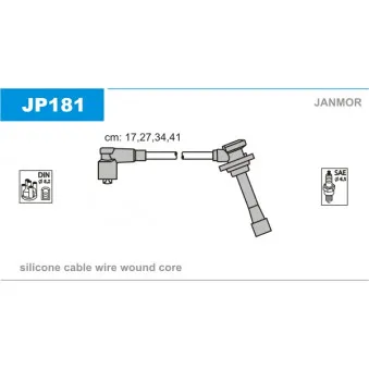 Kit de câbles d'allumage JANMOR OEM J5380306