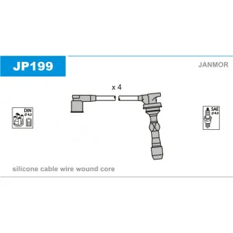 Kit de câbles d'allumage JANMOR OEM 346673