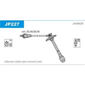 Kit de câbles d'allumage JANMOR OEM 9091922400