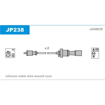 Kit de câbles d'allumage JANMOR OEM MD343245