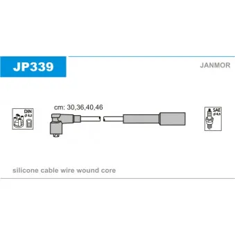 Kit de câbles d'allumage JANMOR OEM 9091922105