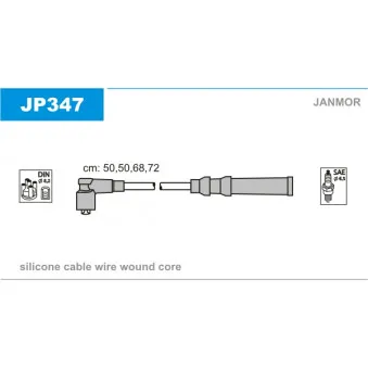 Kit de câbles d'allumage JANMOR JP347