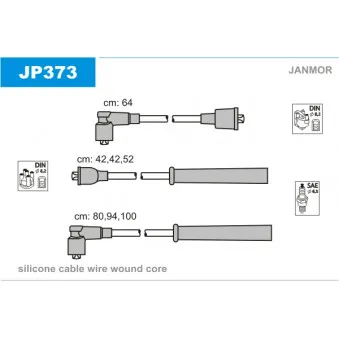 Kit de câbles d'allumage JANMOR JP373