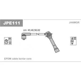 Kit de câbles d'allumage JANMOR OEM B6BF18140B