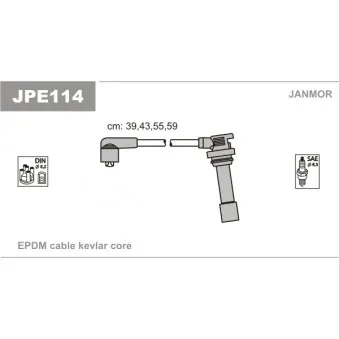 Kit de câbles d'allumage JANMOR OEM Z50118140