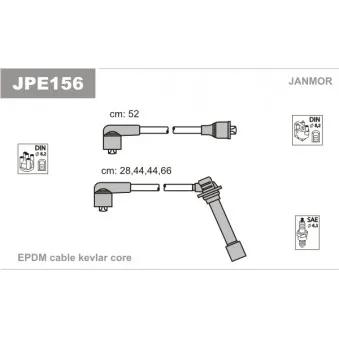 Kit de câbles d'allumage JANMOR JPE156