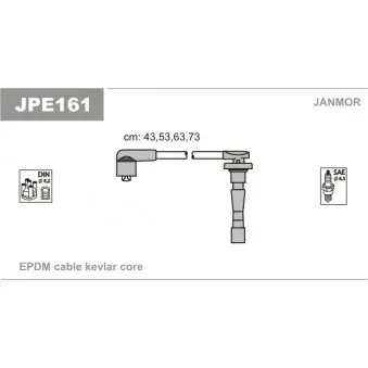 Kit de câbles d'allumage JANMOR JPE161