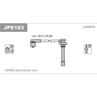 Kit de câbles d'allumage JANMOR JPE183