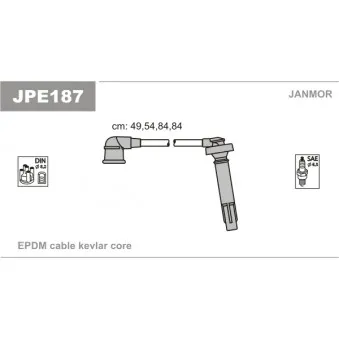 Kit de câbles d'allumage BERU ZEF1561