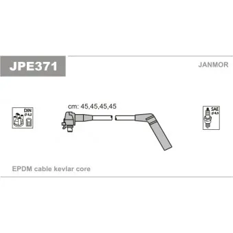 JANMOR JPE371 - Kit de câbles d'allumage