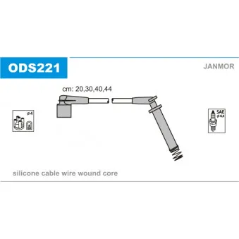 Kit de câbles d'allumage JANMOR ODS221