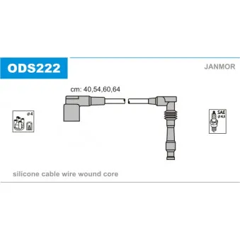 Kit de câbles d'allumage JANMOR ODS222