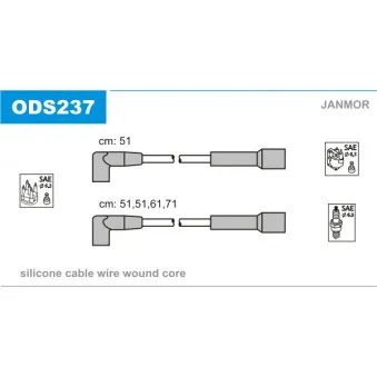 Kit de câbles d'allumage EFI AUTOMOTIVE 4123