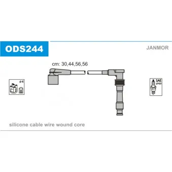Kit de câbles d'allumage JANMOR ODS244
