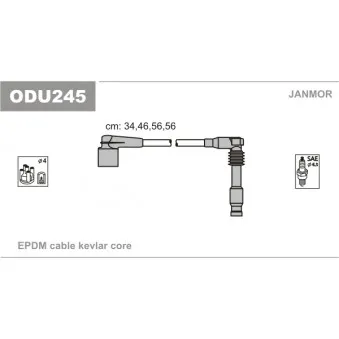 Kit de câbles d'allumage JANMOR OEM 90518761