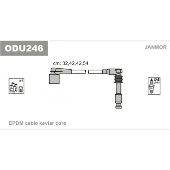 Kit de câbles d'allumage JANMOR OEM 90443584