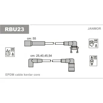 Kit de câbles d'allumage JANMOR OEM 7700850309