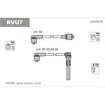 Kit de câbles d'allumage JANMOR OEM GHT261