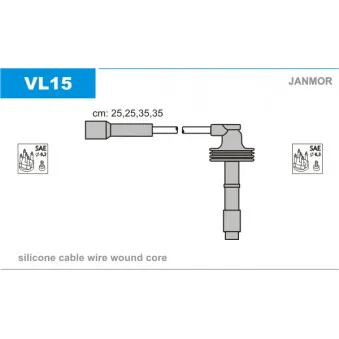 Kit de câbles d'allumage JANMOR OEM 47061