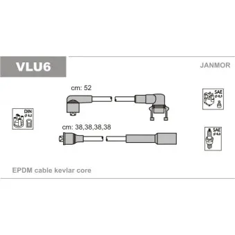Kit de câbles d'allumage VALEO 346639