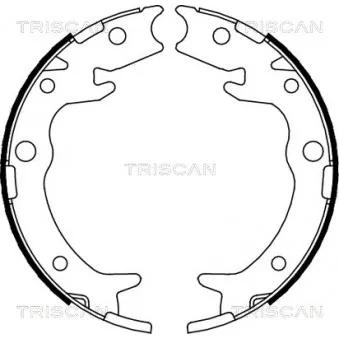 TRISCAN 8100 40005 - Jeu de mâchoires de frein, frein de stationnement