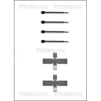 TRISCAN 8105 101288 - Kit d'accessoires, plaquette de frein à disque