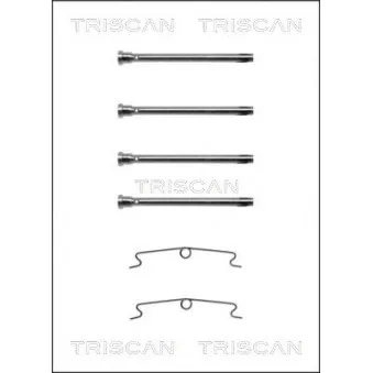TRISCAN 8105 101557 - Kit d'accessoires, plaquette de frein à disque