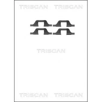 TRISCAN 8105 101591 - Kit d'accessoires, plaquette de frein à disque