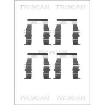 TRISCAN 8105 101600 - Kit d'accessoires, plaquette de frein à disque