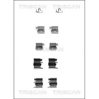 TRISCAN 8105 101617 - Kit d'accessoires, plaquette de frein à disque