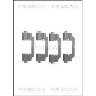 TRISCAN 8105 101647 - Kit d'accessoires, plaquette de frein à disque