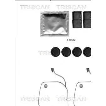 TRISCAN 8105 111623 - Kit d'accessoires, plaquette de frein à disque