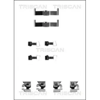 TRISCAN 8105 131159 - Kit d'accessoires, plaquette de frein à disque