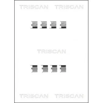 TRISCAN 8105 131623 - Kit d'accessoires, plaquette de frein à disque