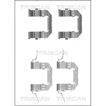 TRISCAN 8105 141600 - Kit d'accessoires, plaquette de frein à disque