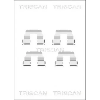 TRISCAN 8105 151350 - Kit d'accessoires, plaquette de frein à disque