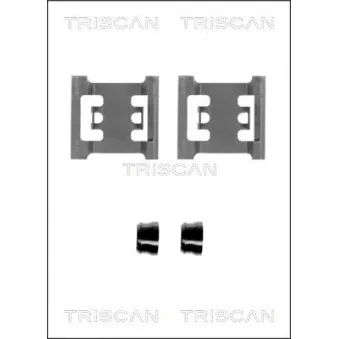 TRISCAN 8105 161611 - Kit d'accessoires, plaquette de frein à disque