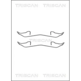 TRISCAN 8105 161617 - Kit d'accessoires, plaquette de frein à disque