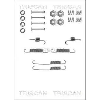TRISCAN 8105 162541 - Kit d'accessoires, mâchoire de frein