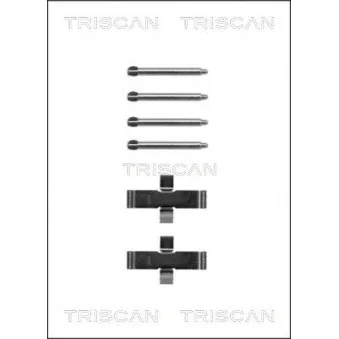 TRISCAN 8105 231197 - Kit d'accessoires, plaquette de frein à disque