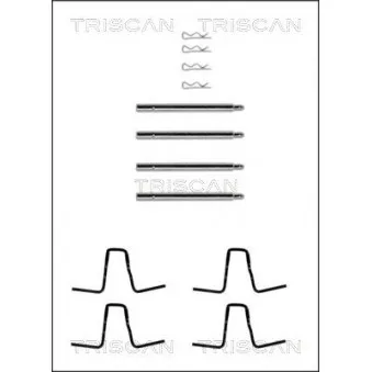 TRISCAN 8105 231216 - Kit d'accessoires, plaquette de frein à disque