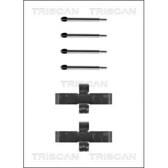 TRISCAN 8105 231445 - Kit d'accessoires, plaquette de frein à disque