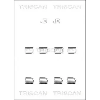 TRISCAN 8105 241600 - Kit d'accessoires, plaquette de frein à disque