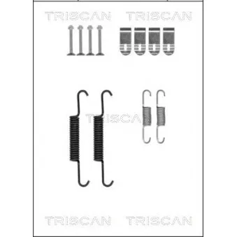 TRISCAN 8105 242572 - Kit d'accessoires, mâchoires de frein de stationnement