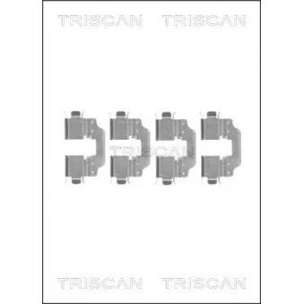 TRISCAN 8105 251602 - Kit d'accessoires, plaquette de frein à disque